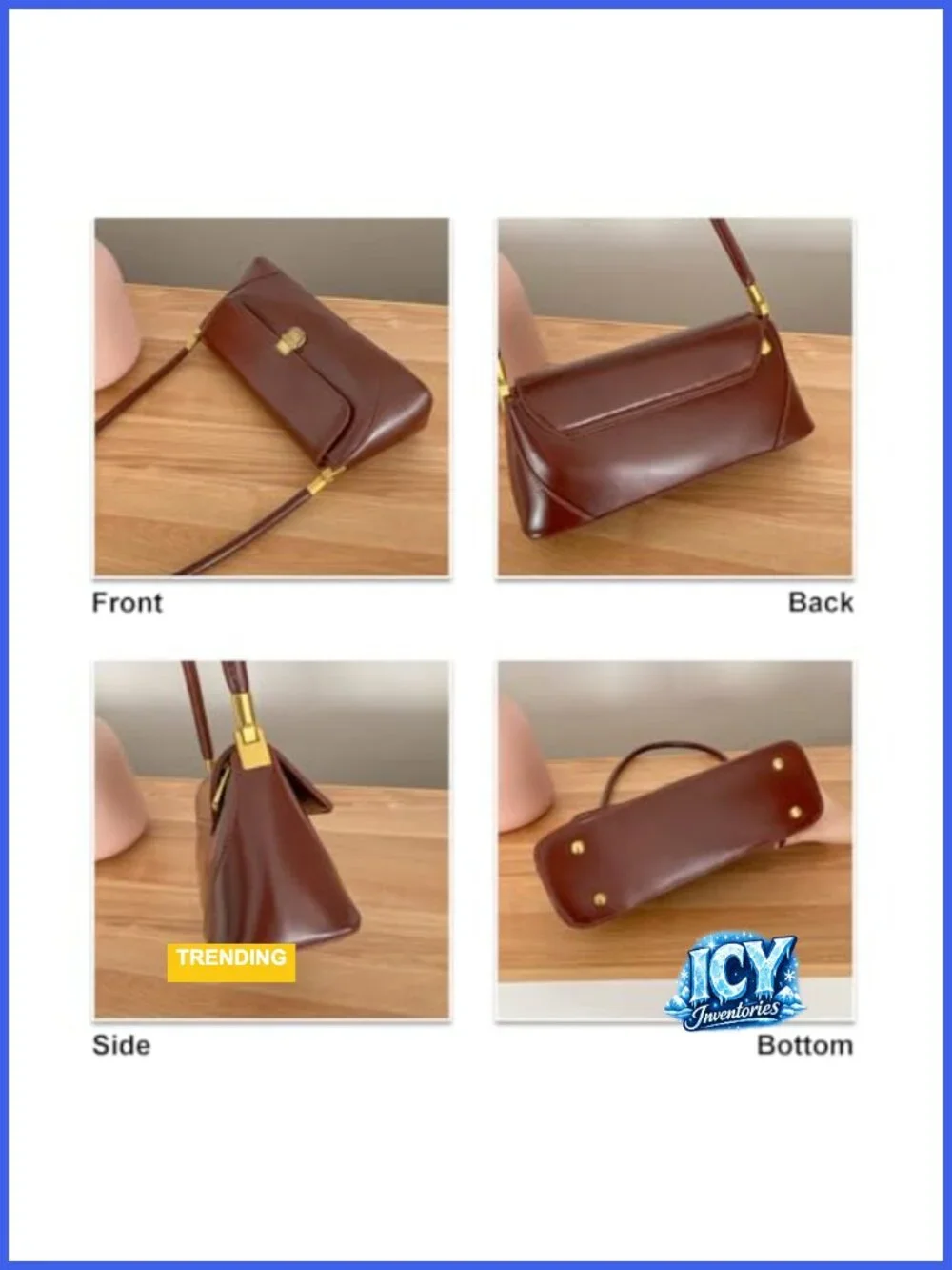 Vintage Hobo Satchel Bag for Women Faux Leather Small Shoulder Handbag